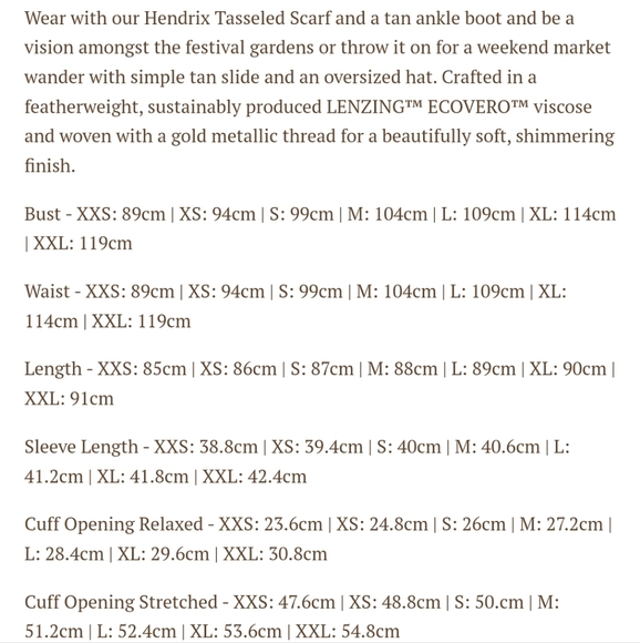 NWT Spell Hendrix Tunic Dress Size XS - Picture 5 of 6